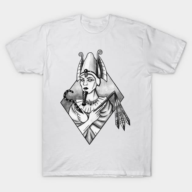 Osiris Egyptian God T-Shirt by Lycane